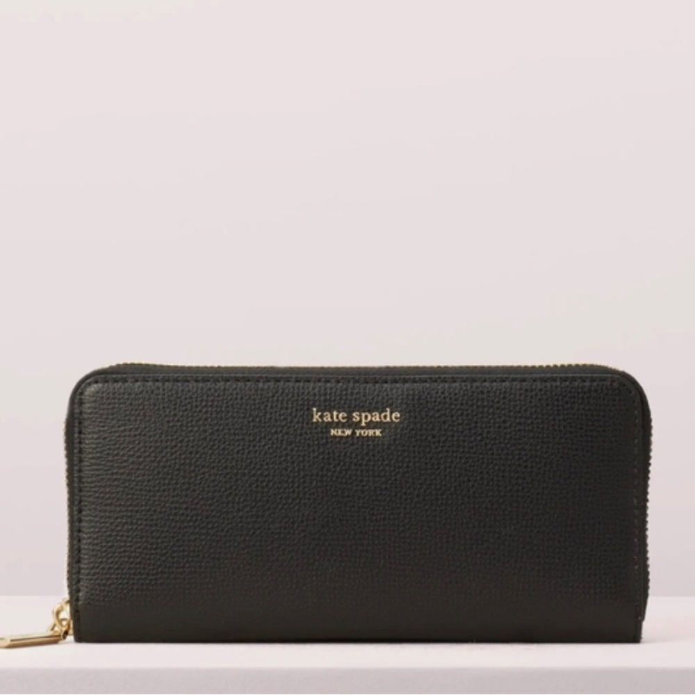 Kate Spade Sylvia Slim Continental Leather Wallet 7.5”W 3.5”H